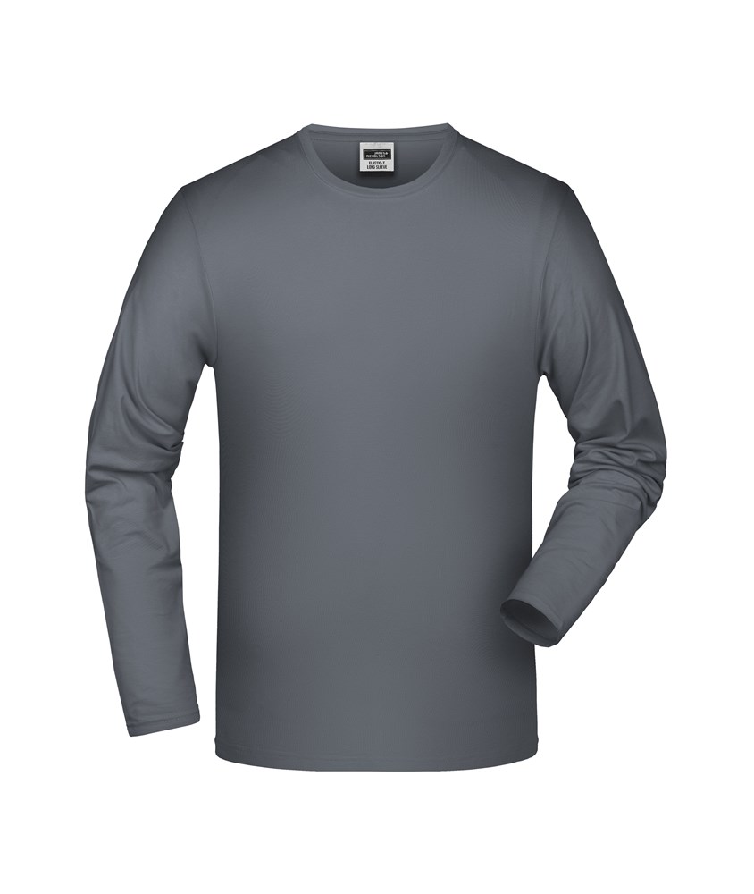 Elastic-T Long-Sleeved - Middengrijs (ca. Pantone CoolGray8C)