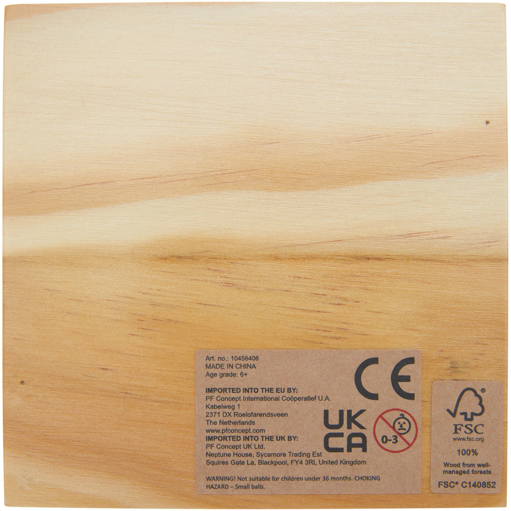 Strobus houten boter-kaas-en-eieren-spel