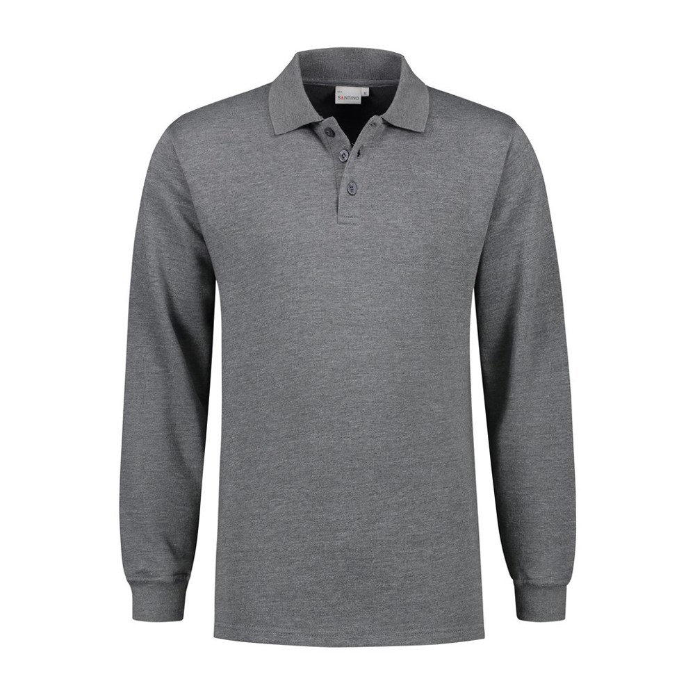 Santino Polosweater Rick - Dark Grey