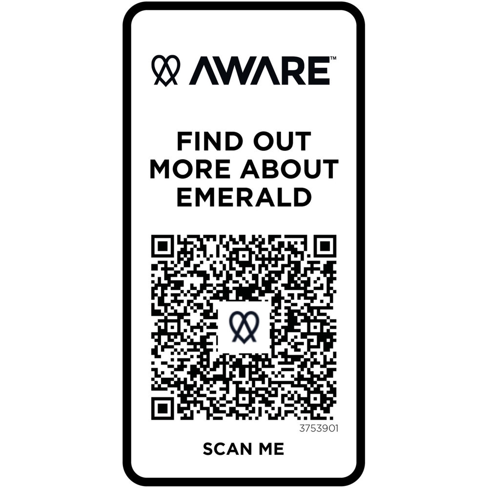 Emerald unisex Aware™ gerecyclede polo met korte mouwen