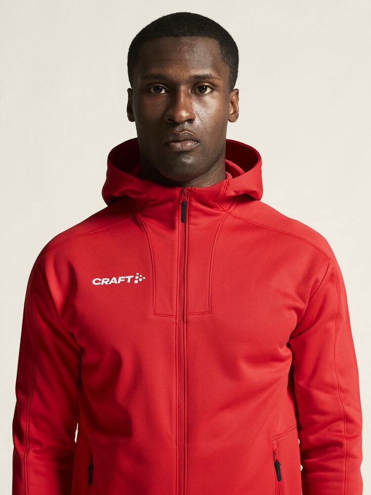 Craft - Evolve 2.0 Brushed Hood Jacket M Bright red 3XL