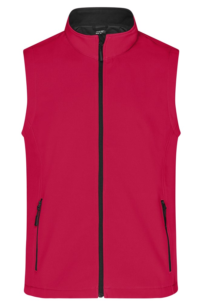 Men's Promo Softshell Vest - Rood/zwart (ca. Pantone 193C
blackC)