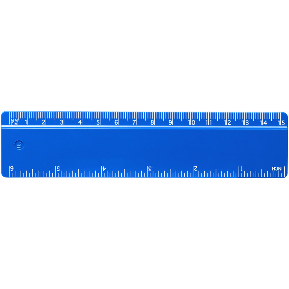 Refari liniaal van 15 cm van gerecycled plastic