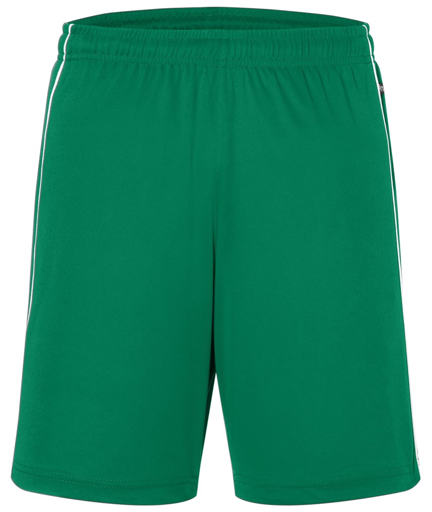 Basic Team Shorts - Groen/wit (ca. Pantone 554C
white)