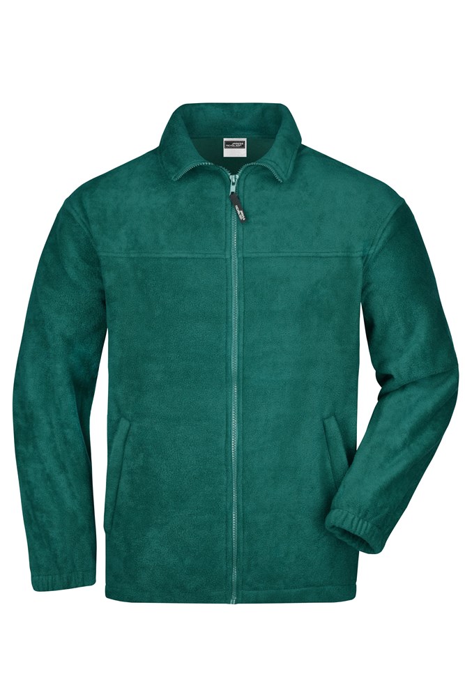 Full-Zip Fleece - Donkergroen (ca. Pantone 3435C)