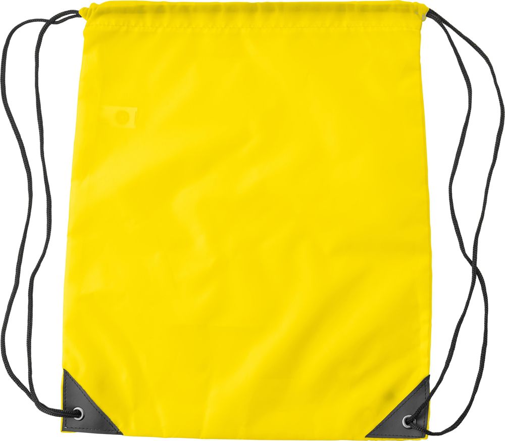rPET polyester (190T) trekkoord rugtas Enrique - Geel
