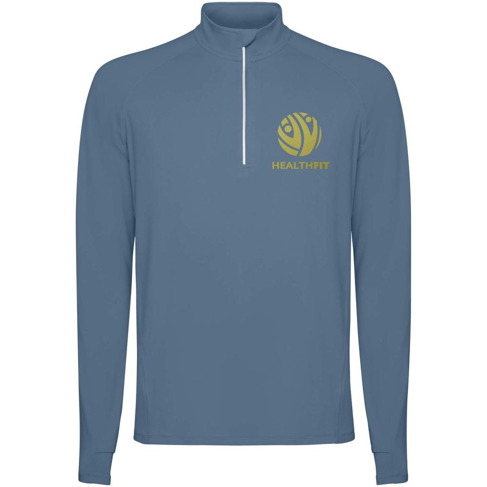 Estambul herensweater met lange mouwen en halve rits