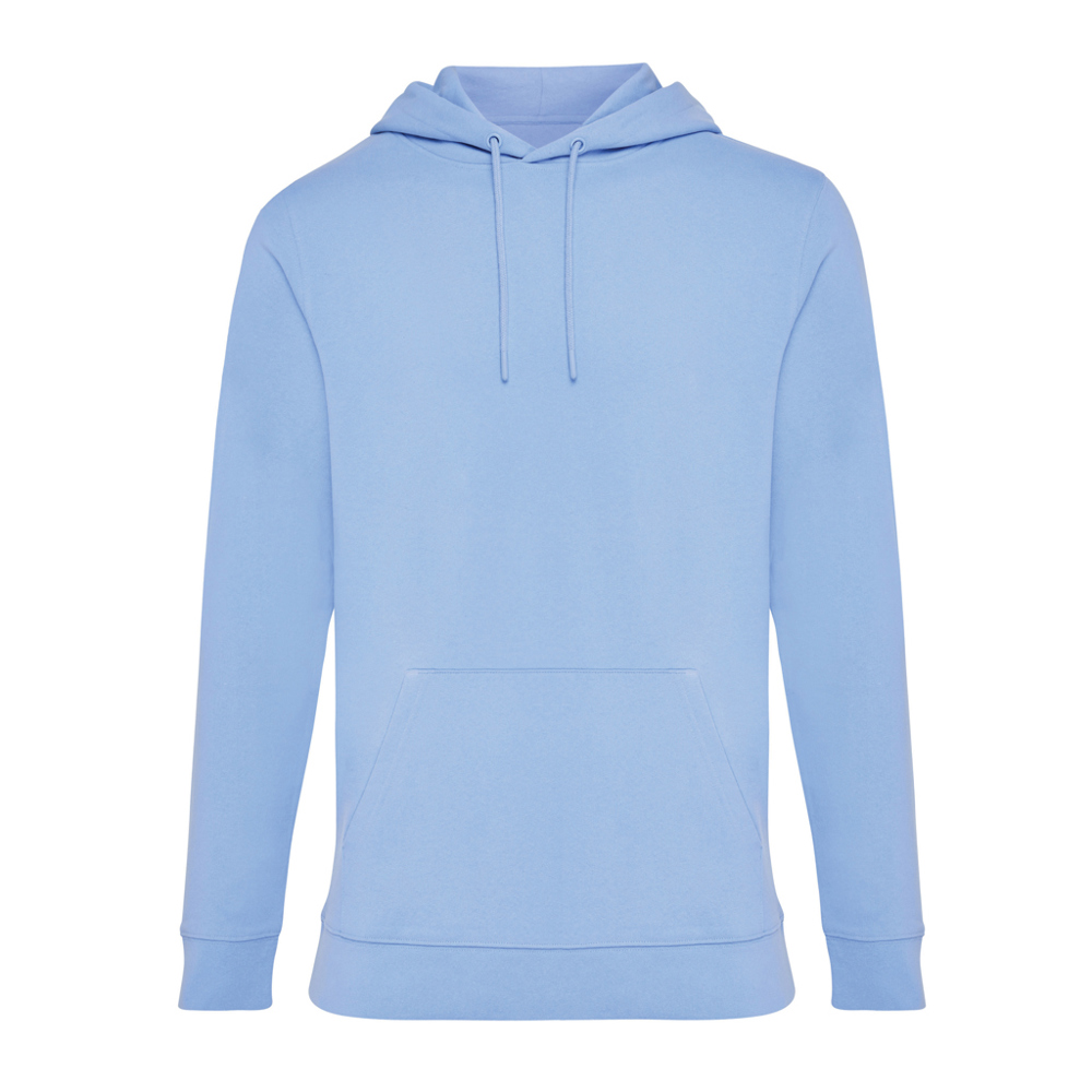 IQONIQ Jasper gerecycled katoen hoodie - sky blue (± PMS 15-3930 TCX)