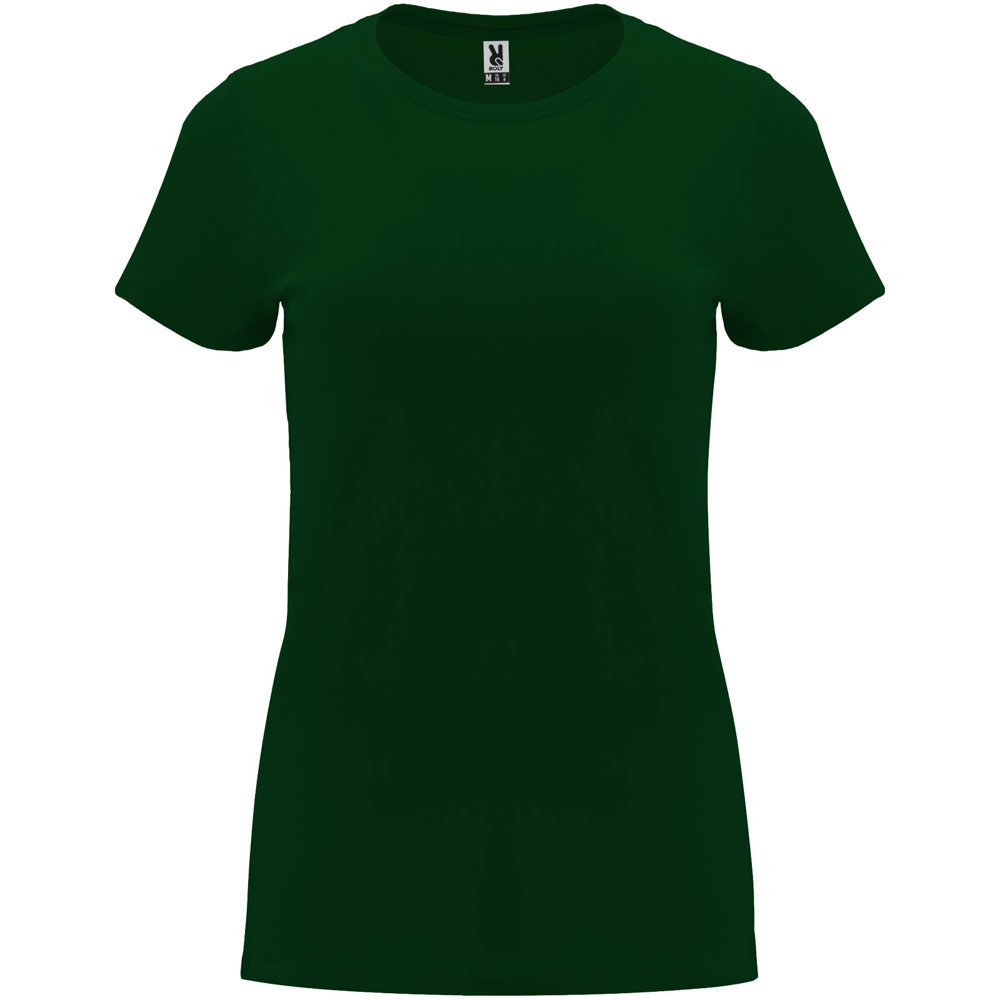 Capri 170 g/m² damesshirt met korte mouwen - Flessengroen