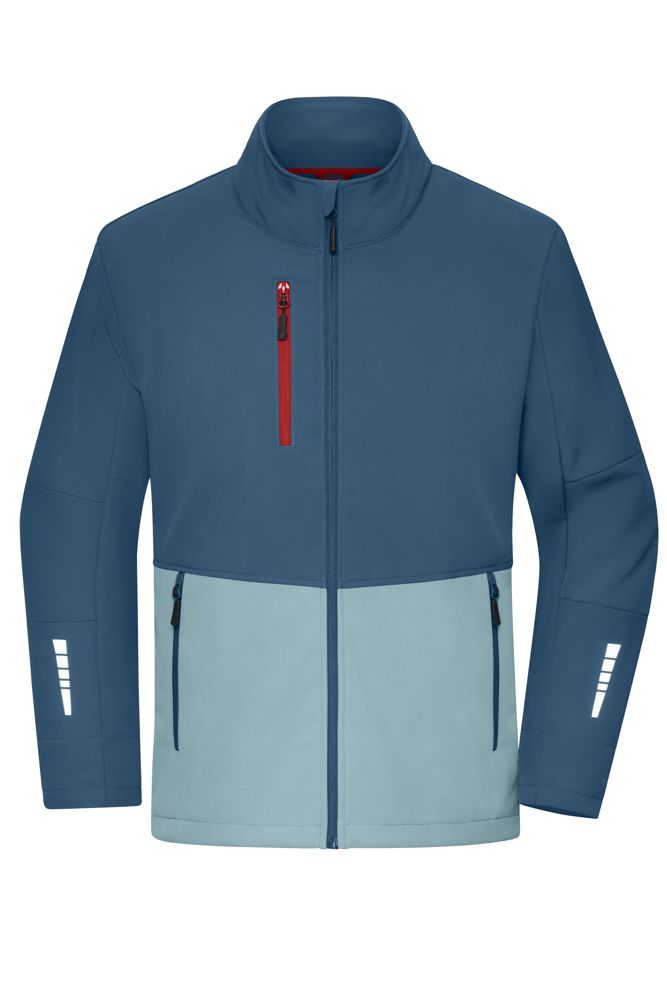 Workwear Softshell Jacket - Diep-blauw/staal-blauw (ca. Pantone 2376 C
2165 C)