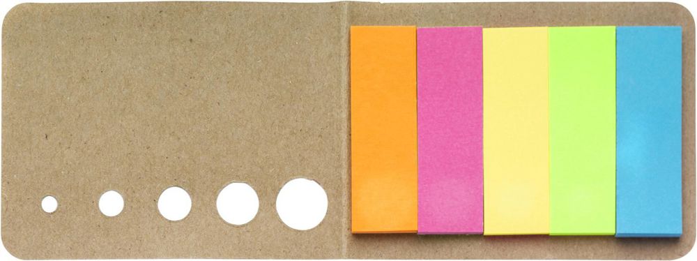 Kartonnen memoblaadjes houder Dwayne Original - Bruin