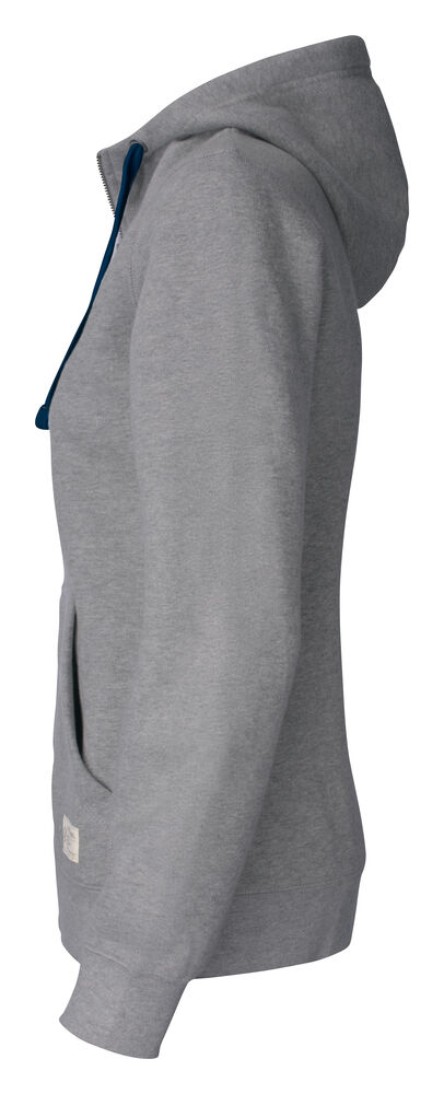 Cutter & Buck - Twisp Hood Full Zip Dames Grijs Mélange XXL