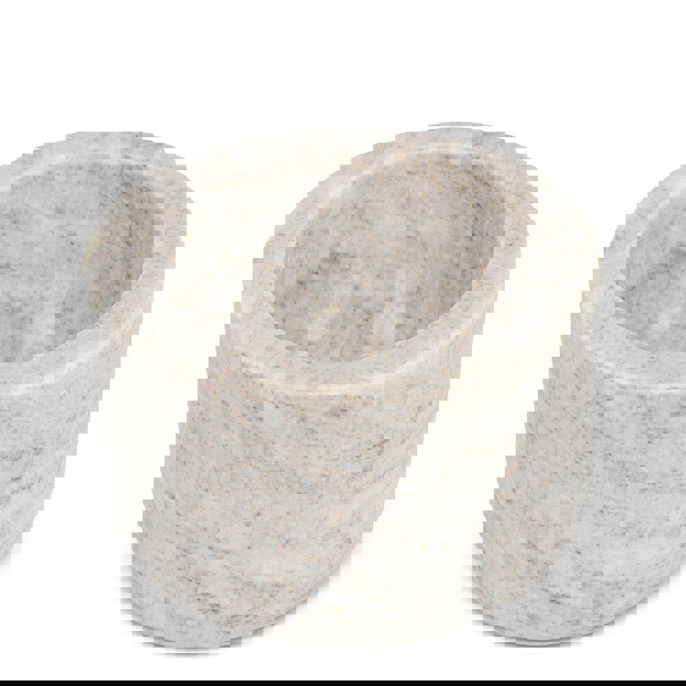 Sagaform Sten vijzel van travertijnmarmer