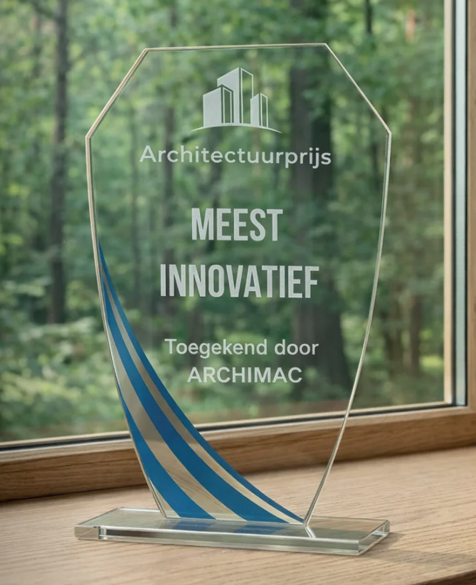 B-W191-193.09 awards van glas tot 21 cm hoog