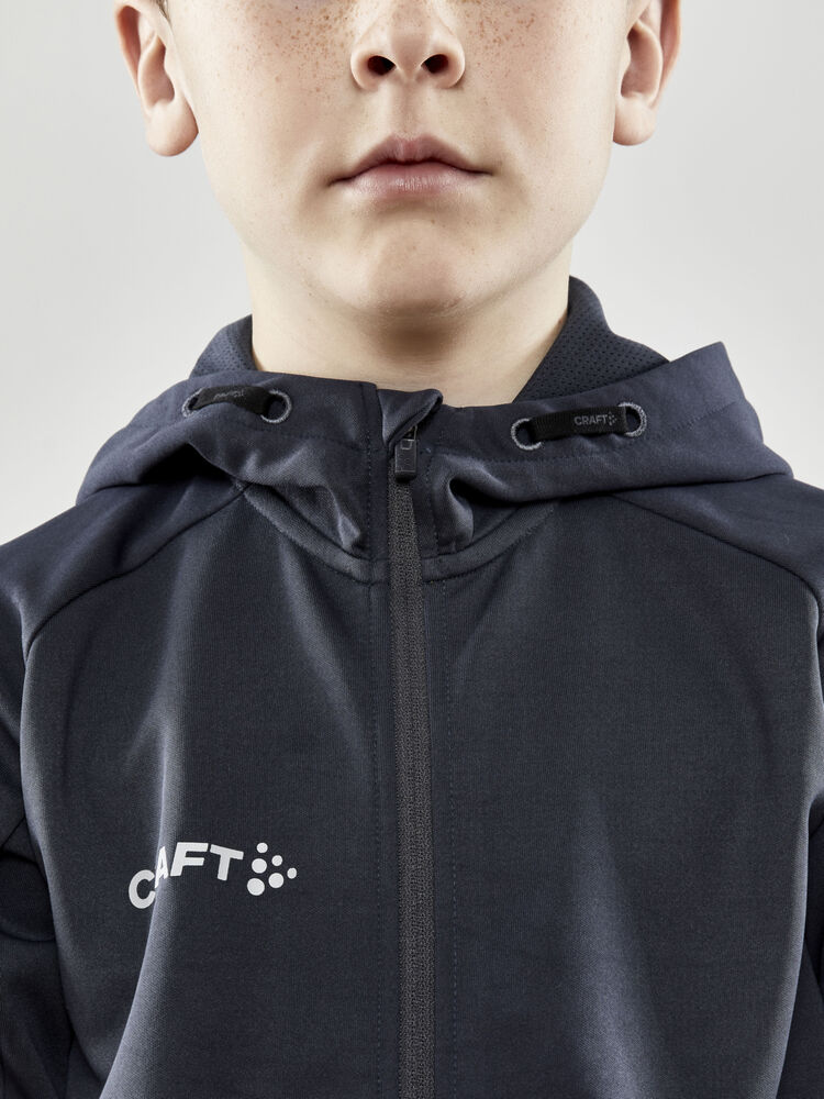 Craft - Evolve Hood Jacket Jr Asphalt 146/152