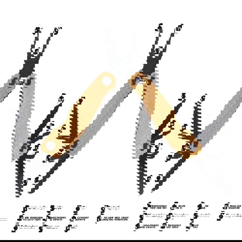 Multitool Bamboe 12 functies