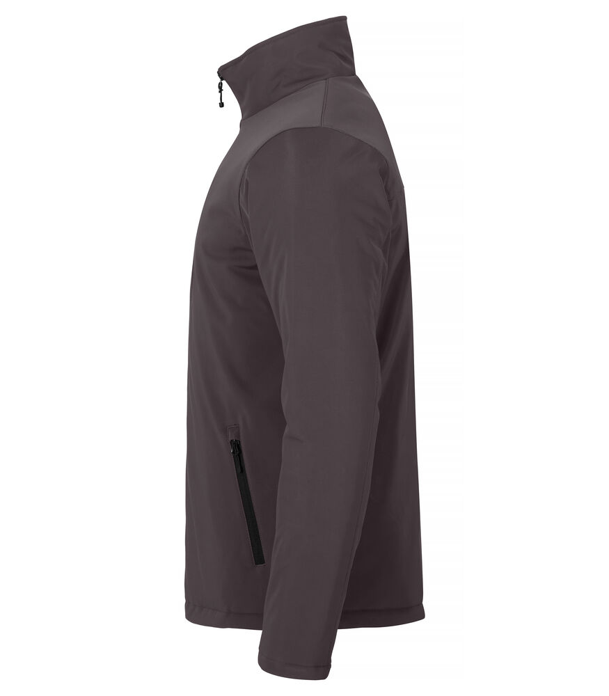 Clique - Padded Softshell Jacket Donkergrijs 3XL