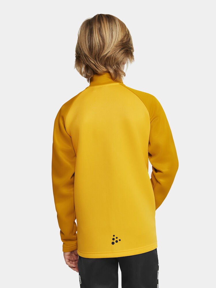 Craft - Squad 2.0 Full Zip Jr Sweden Yellow-Golden 134/140