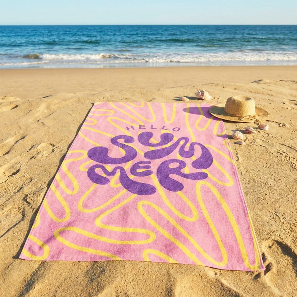 Sophie Muval sublimatie handdoek 140x70 cm, 350 gr/m²