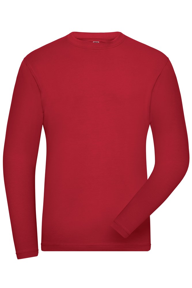 Men's BIO Stretch-Longsleeve Work - SOLID -   OCS Blended