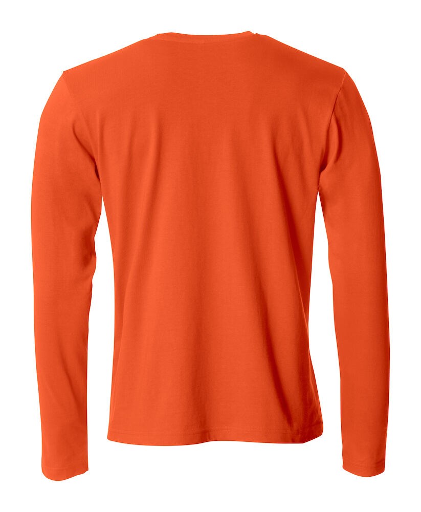 Clique - Basic-T L/S Diep-oranje XXL