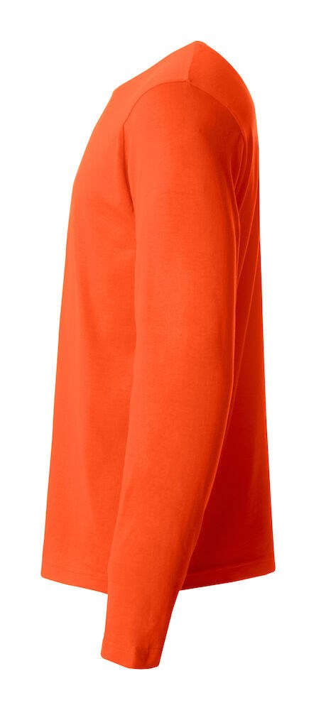 Clique - Basic-T L/S Diep-oranje XXL