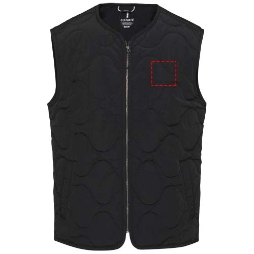 Quartz GRS gerecyclede gewatteerde unisex bodywarmer