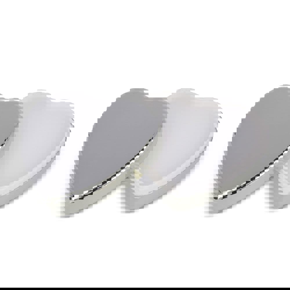 Platte metallic lippenbalsem in hartvorm - Zilver