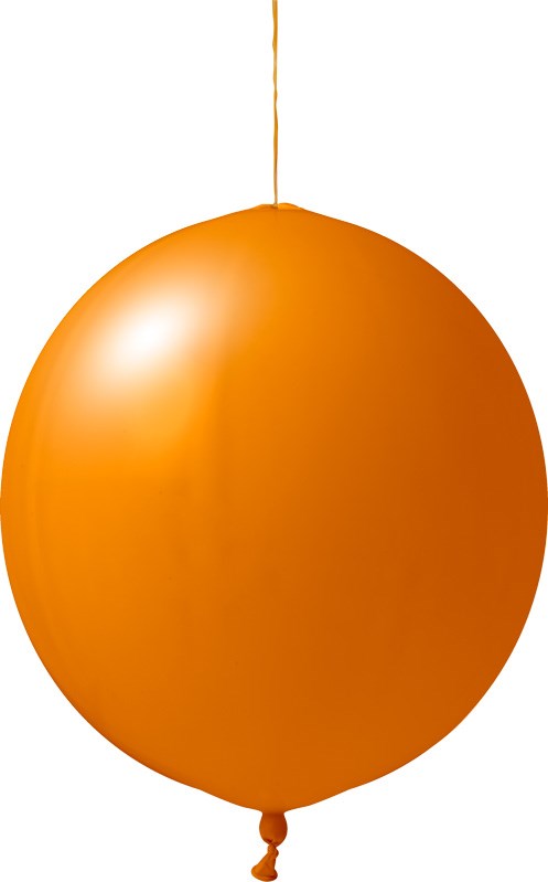 Punchballonnen onbedrukt 120/130 cm - Ø 44 cm - 18 inch - Oranje (6004) Pastel (± PMS 1575)