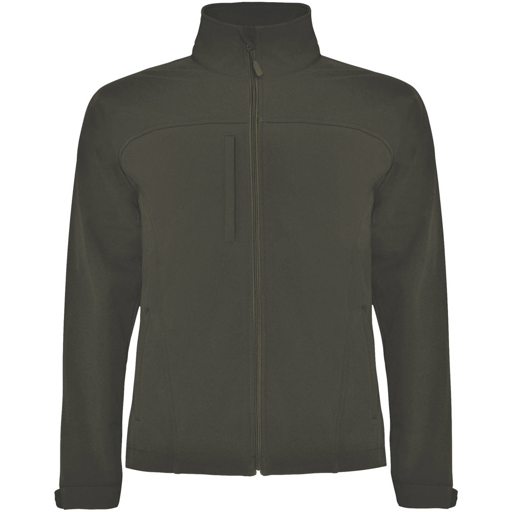 Rudolph unisex softshell jack - Donkermilitair groen