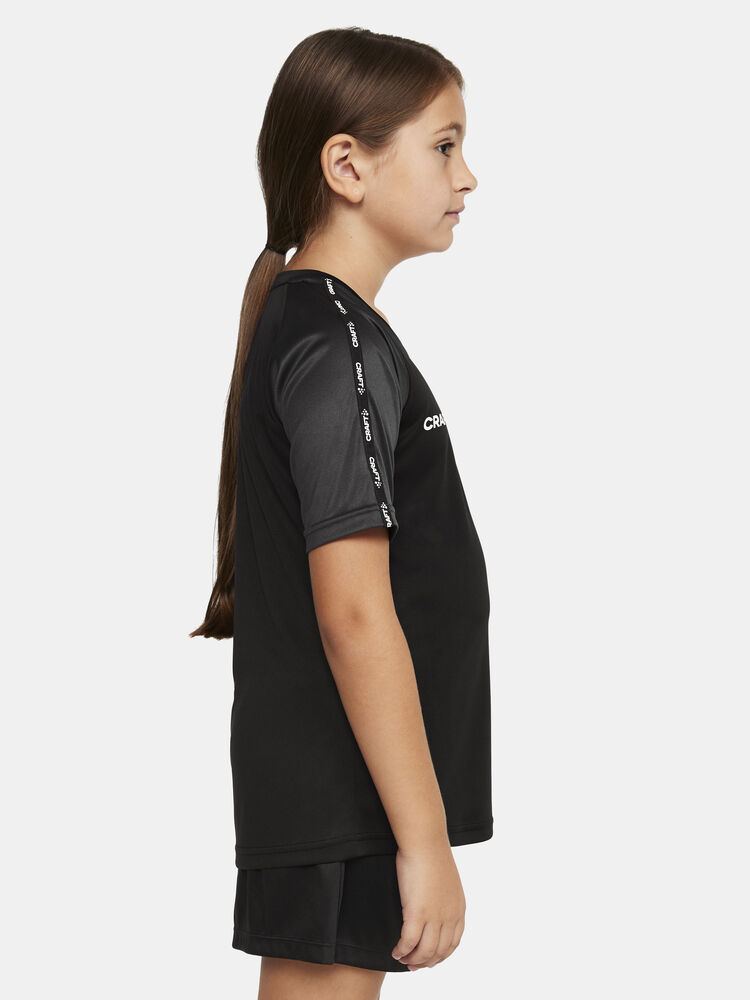 Craft - Squad Go Contrast Jersey Jr Black-Granite 122/128