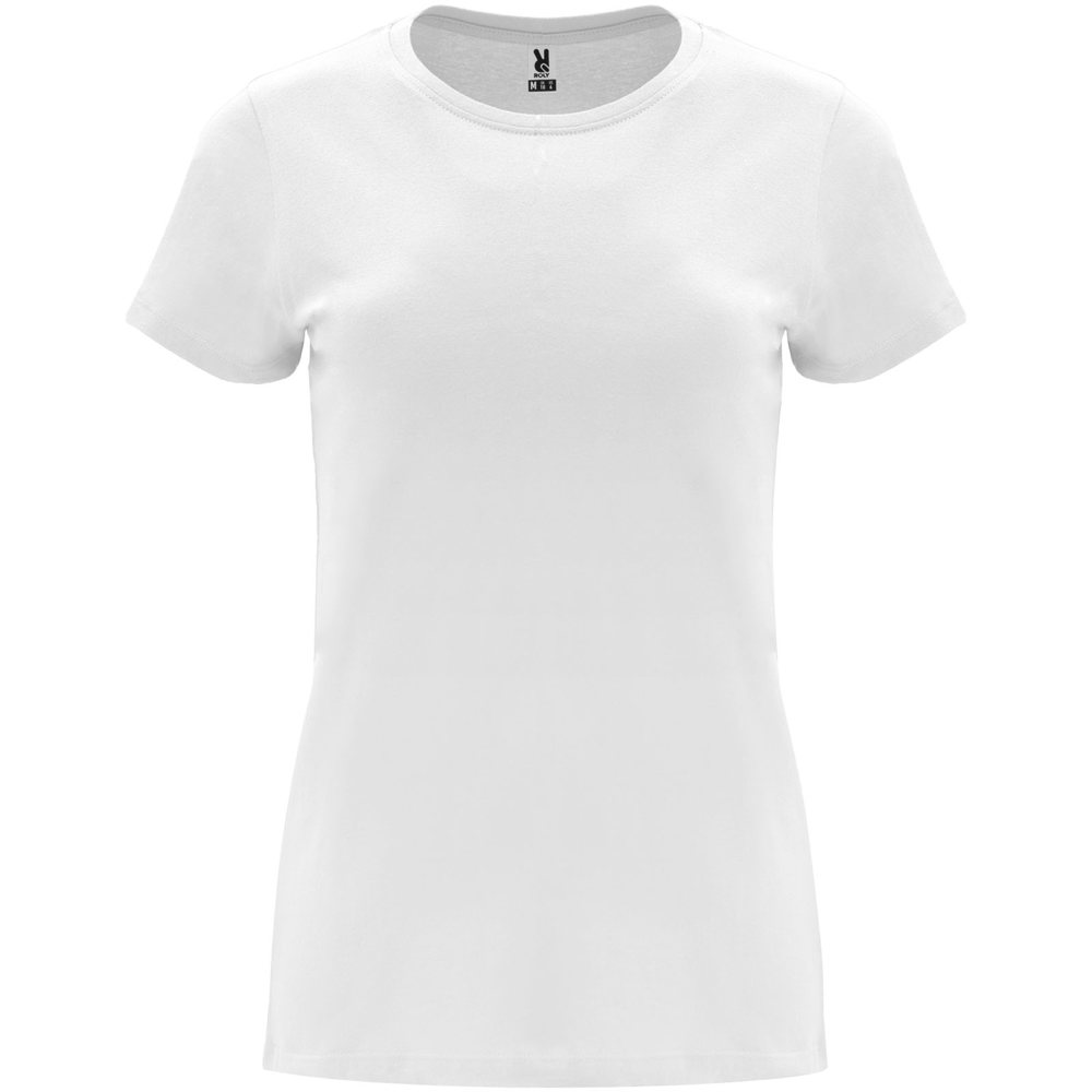 Capri 170 g/m² damesshirt met korte mouwen - Wit