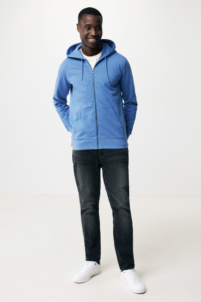 IQONIQ Abisko gerecycled katoen hoodie met rits