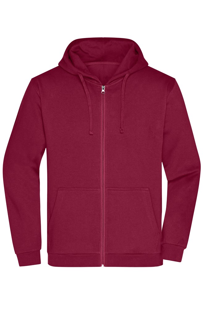 Men's Promo Zip Hoody - Wijnrood (ca. Pantone 195C)