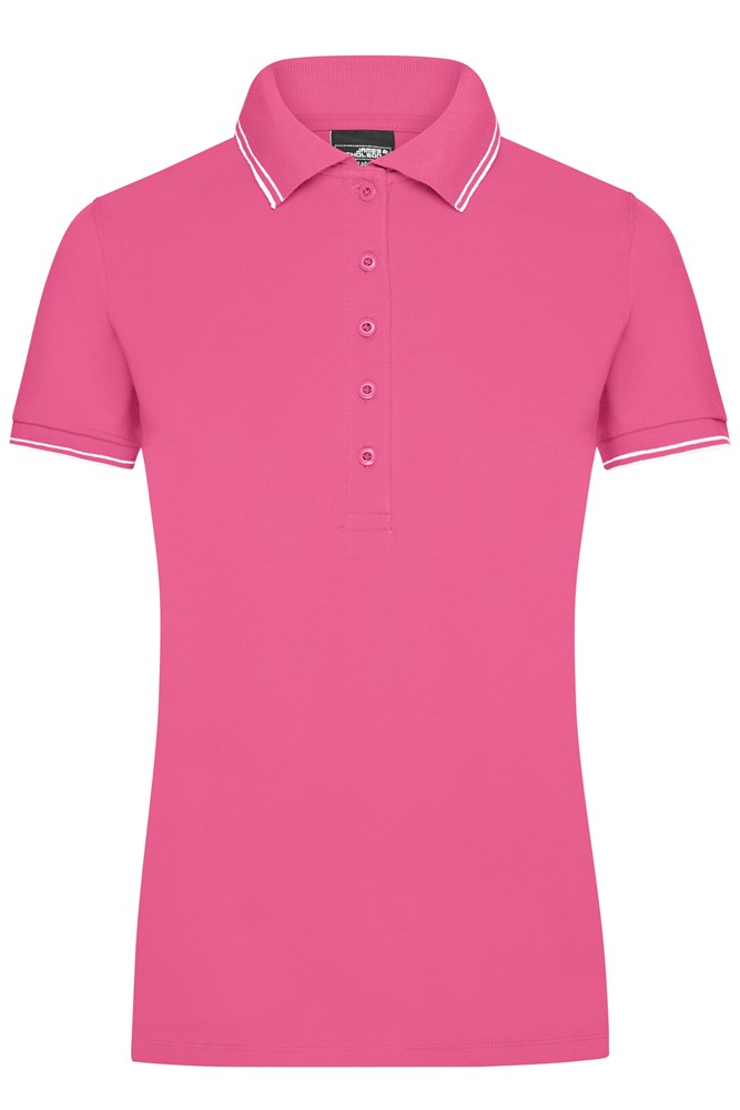 Ladies' Polo - Roze/wit (ca. Pantone 212C
whiteC)