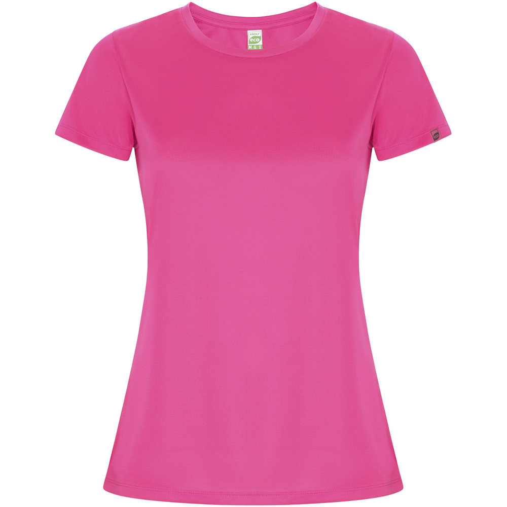Imola sportshirt met korte mouwen voor dames - Roze fluor