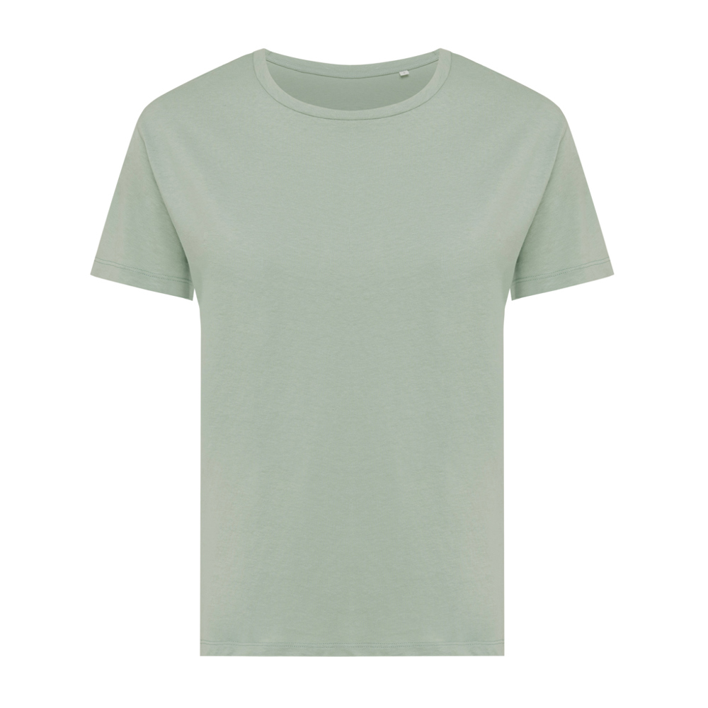 IQONIQ Yala dames lichtgewicht gerecycled katoen t-shirt - iceberg green (± PMS 15-5205 TCX)