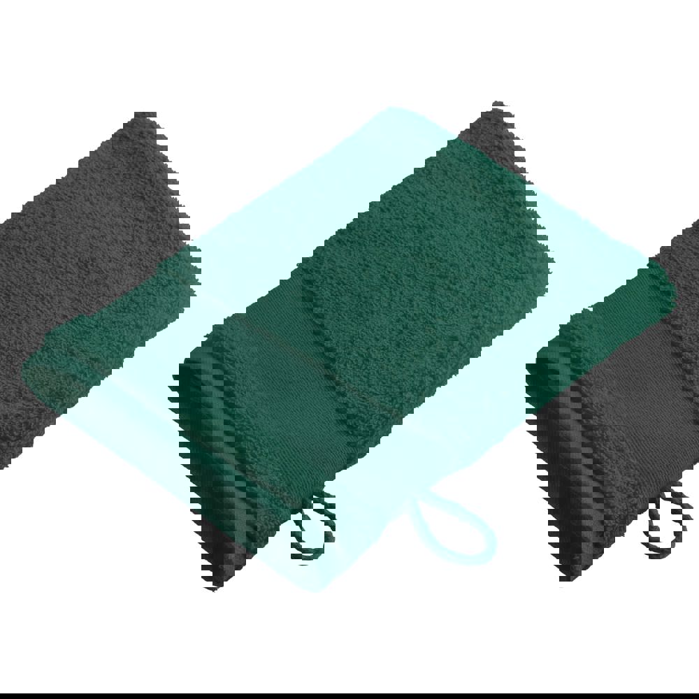 Sophie Muval washand 21x16 cm, 450 gr/m² - Flessengroen (PMS 3308c) / Flessengroen