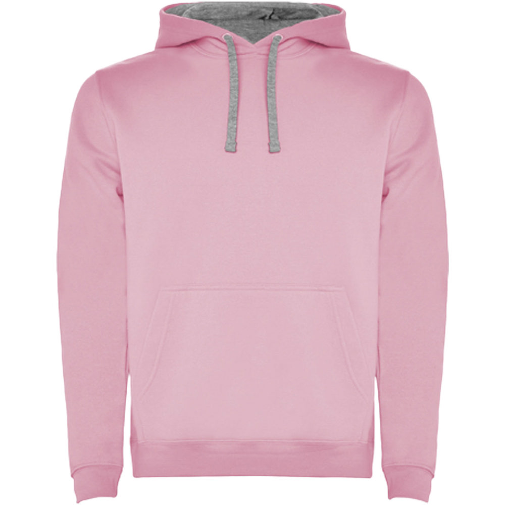 Urban 280 g/m² hoodie voor kinderen - Lichtroze, Gemêleerd grijs