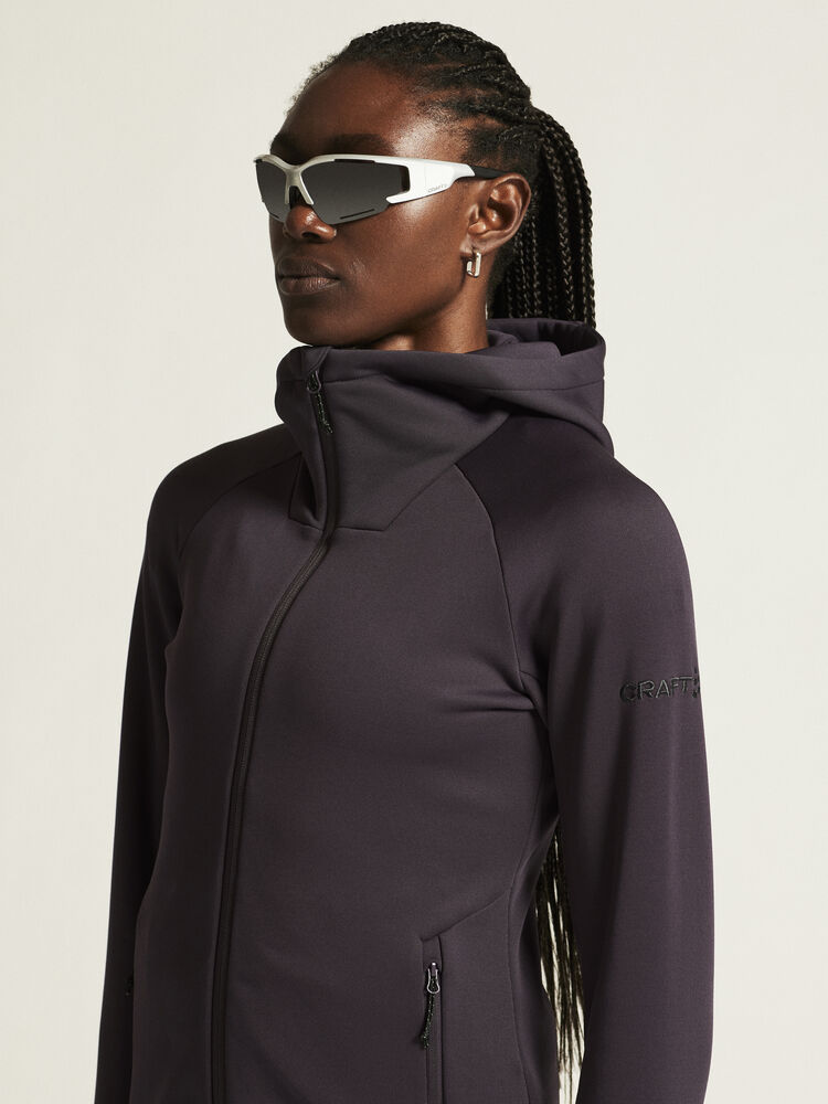 Craft - ADV Explore Power Fleece Hood Jacket W Dk Plum S