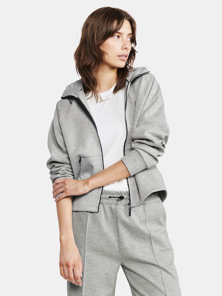 Craft - ADV Join FZ Hoodie W Grey Melange L