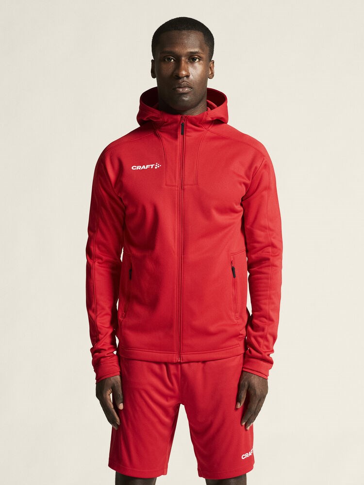 Craft - Evolve 2.0 Brushed Hood Jacket M Bright red 3XL