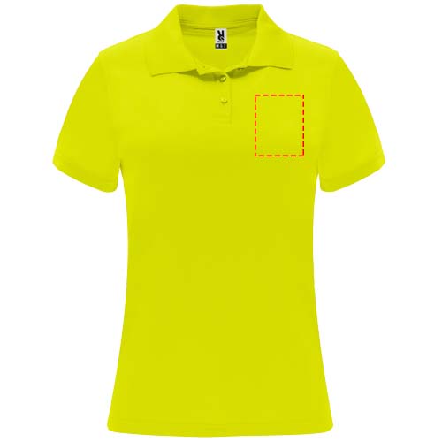 Monzha 150 g/m² sportpolo met korte mouwen voor dames