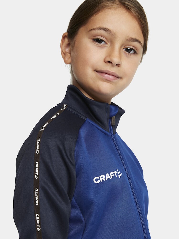 Craft - Squad 2.0 Full Zip Jr Club Cobolt-Navy 110/116