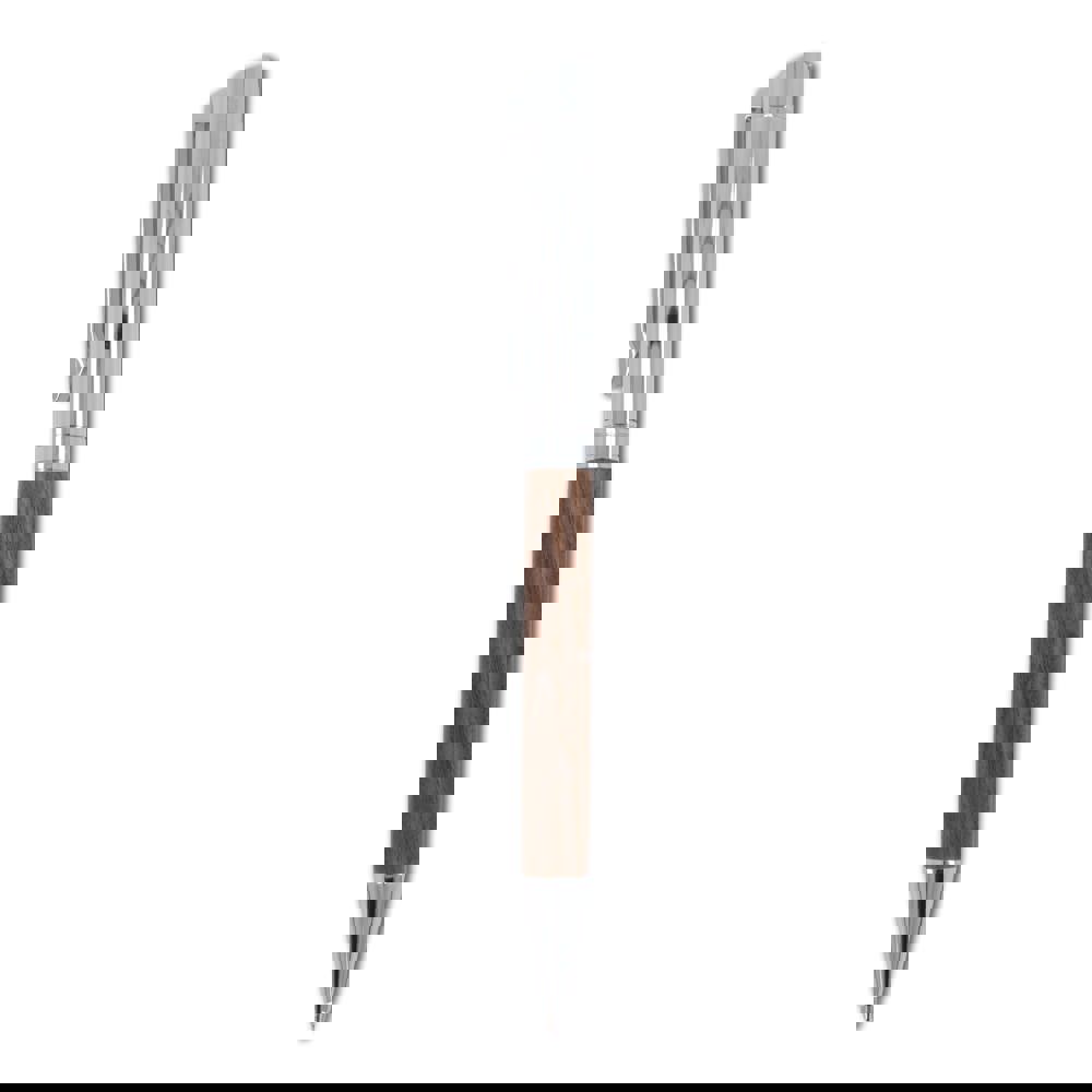 Balpen en rollerball set walnoot hout