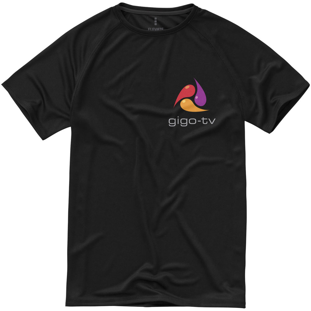 Niagara 145 g/m² cool fit heren t-shirt met korte mouwen