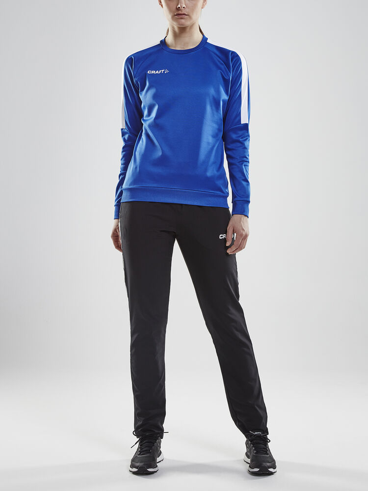 Craft - Progress R-Neck Sweater W Club Cobolt/White XS