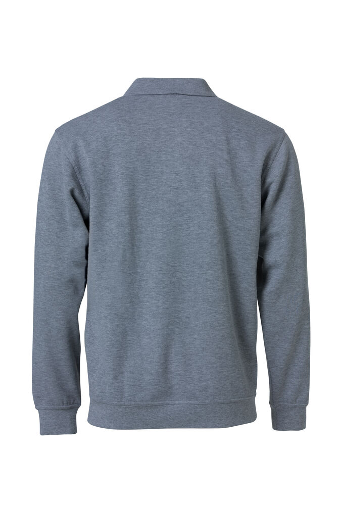 Clique - Basic Polo Sweater Grijs-melange 4XL