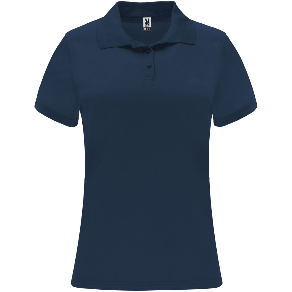 Monzha sportpolo met korte mouwen voor dames - Marineblauw