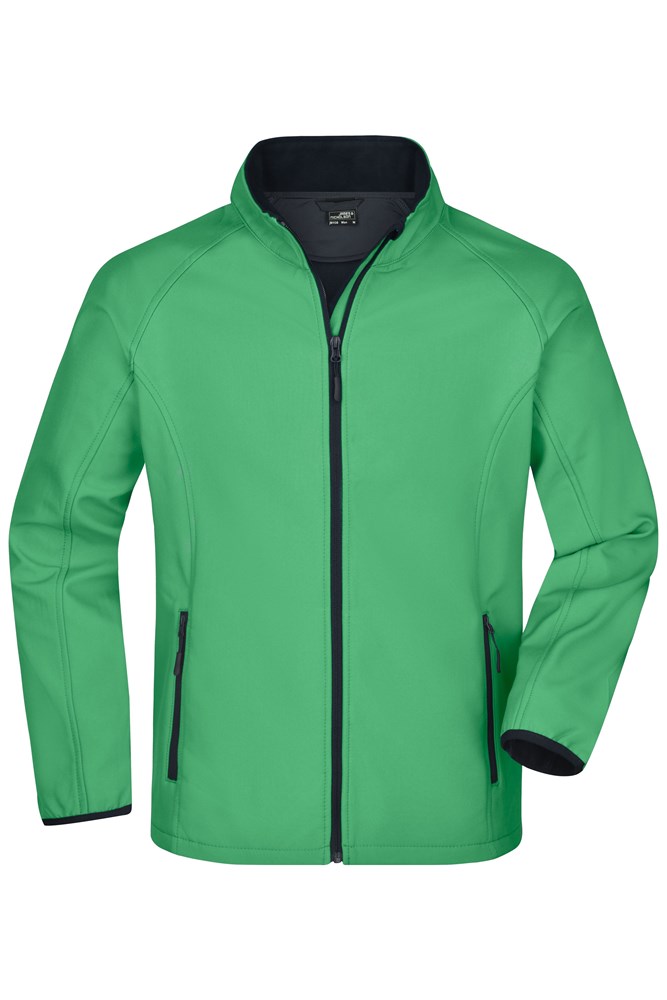 Men's Promo Softshell Jacket - Groen/navy (ca. Pantone 354EC
5395C)